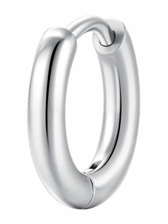 Luca Barra Herren Einzeln Ohrhänger Ring aus Stahl Luca Barra Herren Einzeln Ohrhänger Ring aus Stahl