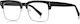 Techsuit Anti-blue Light Glasses Reflex Pc 2205 Women Square Black Silver
