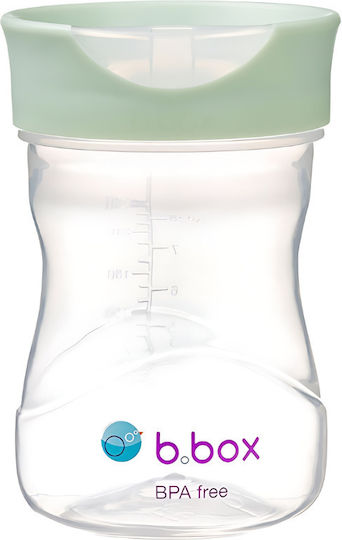 B.Box Educational Silicone Sippy Cup Green for 12m+ 240ml
