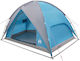 vidaXL Camping Tent Igloo Blue with Double Clot...