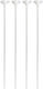 Set of 4 White Balloons 35cm