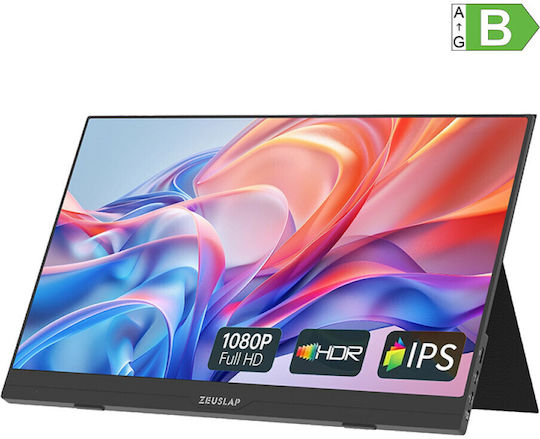 Zeuslap IPS HDR Φορητό Monitor 15.6" FHD 1920x1080 Ασημί
