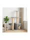 vidaXL Scratching Post Cat Tree Grey 87x43x133 cm