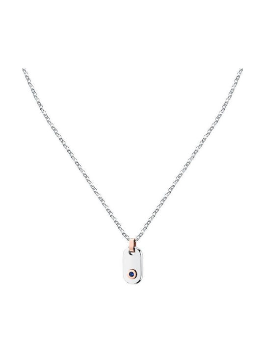 Morellato Colier Cu Zircon Albastru