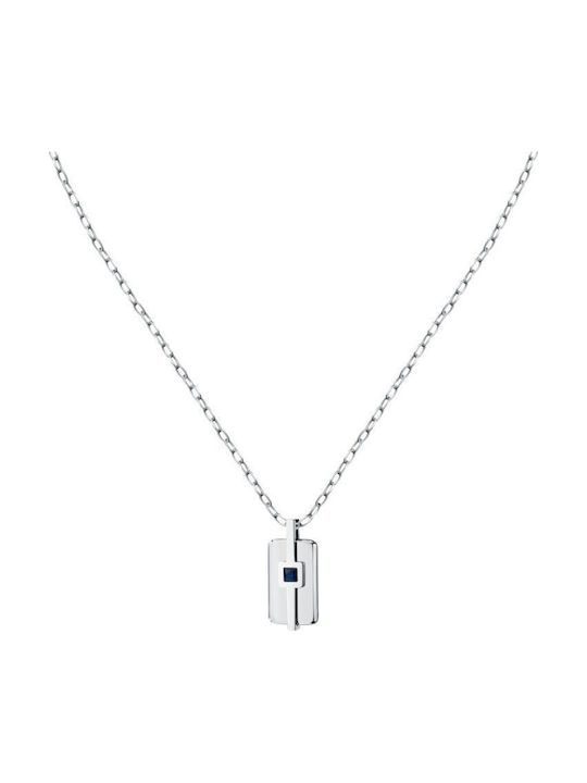 Morellato Colier Cu Zircon Albastru