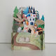 Ευχετήρια Κάρτα 3d Pop Up Knight Prince & Dragon Castle