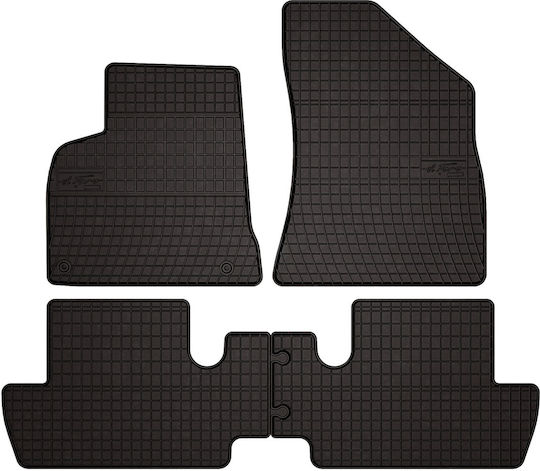 Rubber Car Mats Peugeot 3008 I Minivan 2009-2016 Black Fitted