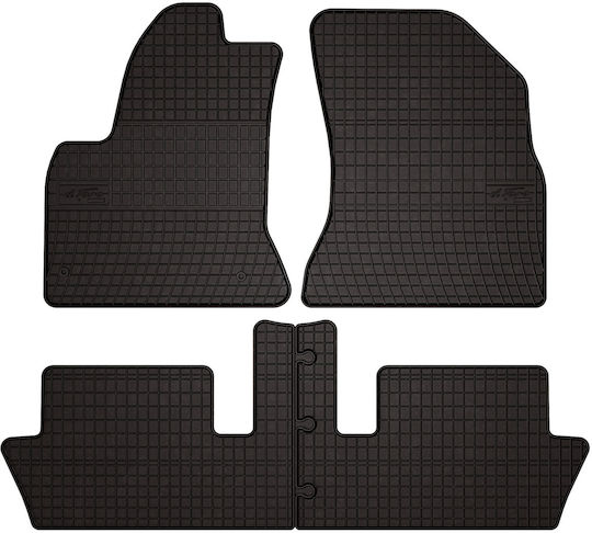 Rubber Car Mats Citroen C4 Picasso I Minivan 2006-2013 Black Fitted