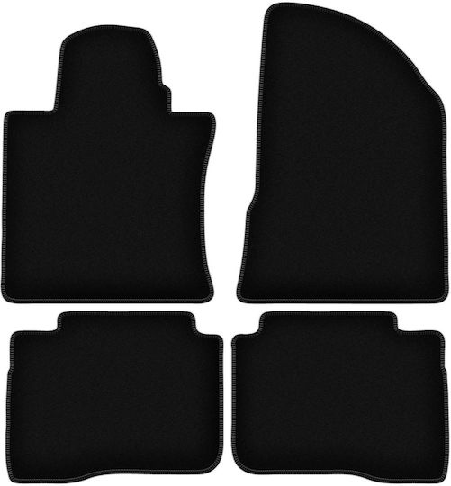 Basic Black Velour Mats Ssangyoung Musso Suv 2018