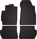 Rubber Car Mats Mazda 2 Ii Hatchback 2007-2015 Black Fitted