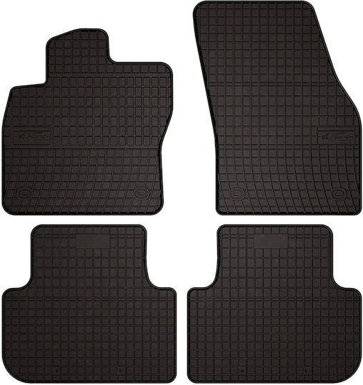 Gummifußmatten Für Volkswagen Tiguan II Crossover 2015 Schwarz Eingebaut