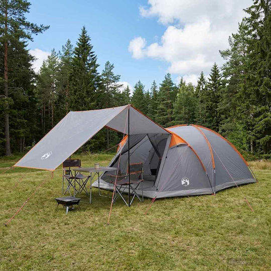 vidaXL Camping Storage Tent Grey for 8 People 425x370x192cm