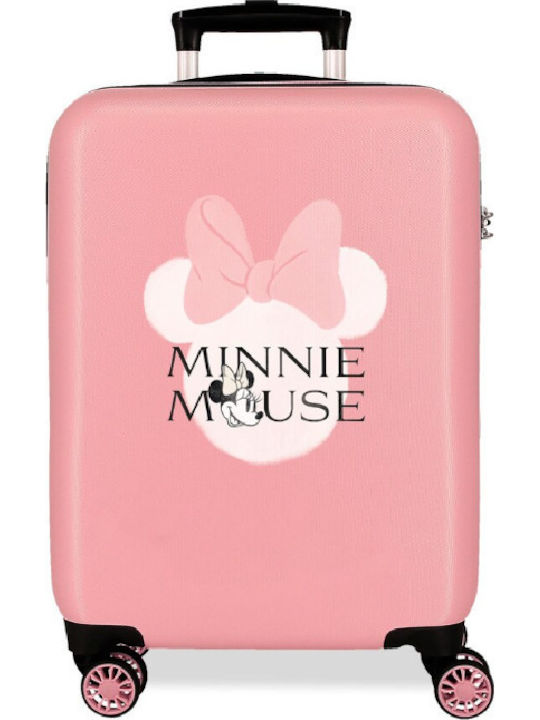 Disney Minnie Mouse Παιδική Βαλίτσα Ταξιδίου Καμπίνας Σκληρή Pink Ύψους 55εκ.