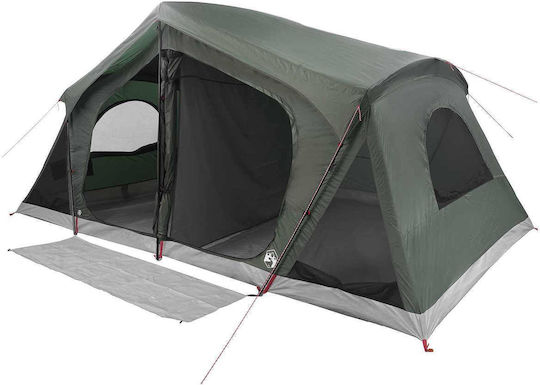 vidaXL Summer Camping Tent Green with Double Cloth 480x273x205cm