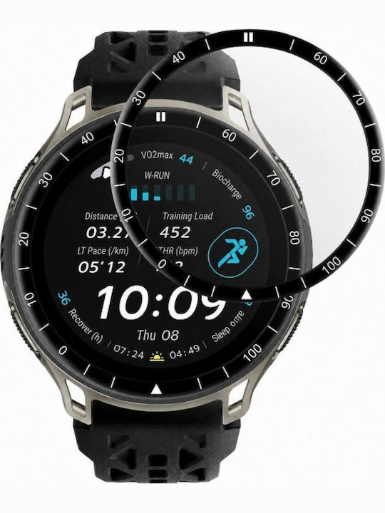 Hybrid Glass Amazfit Cheetah 2 Pro Spacecase Smartwatch Anti-Scratch Hybrid Screen Protector Black 5905719141615