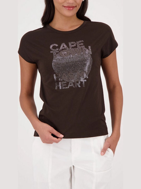 Monari T-Shirt Καφέ