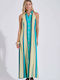 Summer Maxi Shirt Dress Yellow