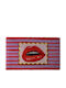 Doormat Made of Coconut Tree with Non-Slip Backing Lips Black 45x75cm