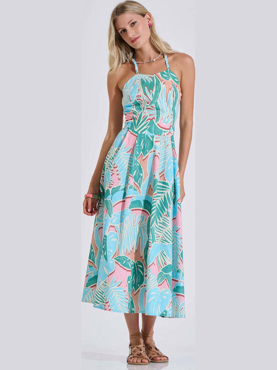 Summer Midi Dress Green