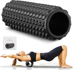 Everest Fitness Cilindru Masaj Negru 30cm