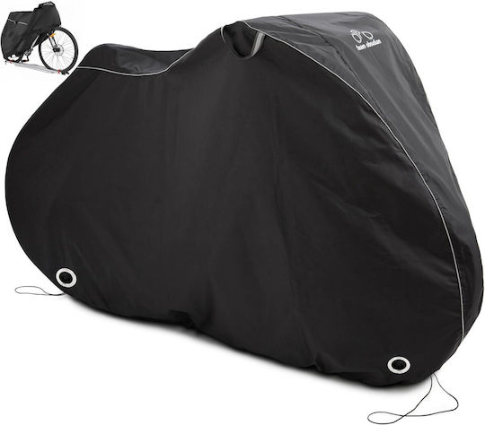 TeamObsidian Husă Impermeabilă Pentru Bicicletă 1 Bicicletă L Material Oxford 210d Durabil Protecție UV Neagră