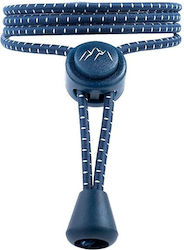 Set 5 Elastic Sports Shoelaces Everest Fitness No-tie Adjustable Universal 118 Cm Nylon Adults Children Dark Blue