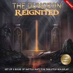 Dungeon Reignitedset 2 Books Battle Mats