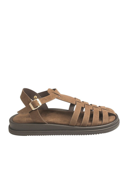 Women's Flat Sandals Brown