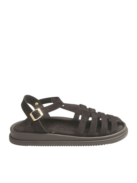 J&C Women's Flat Sandals Black