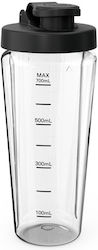 Tefal Xf1918e0 Recipient Portabil 700 Ml Tritan Compatibil Cu Blenderele Tefal Blend Up Seria Bl19xx Transparent