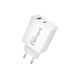 Element Φορτιστής Χωρίς Καλώδιο GaN με Θύρα USB-A και Θύρα USB-C 30W Power Delivery Λευκός (CH-200)