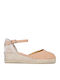 Sommer Damenplattformen im Stil Espadrilles Orange