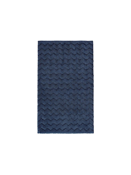Sorema Bath Mat Chevron 30046 Dark Denim 50x80cm