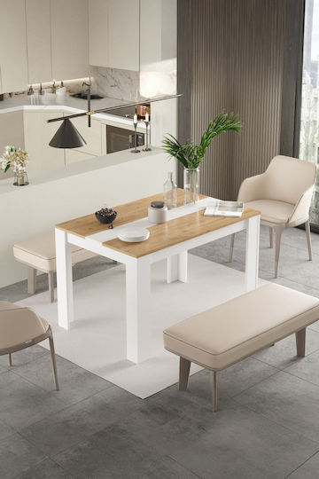 Wooden Scandinavian Dining Table 120x80x73.8cm
