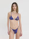Set Bikini Dreieck Floral Lila