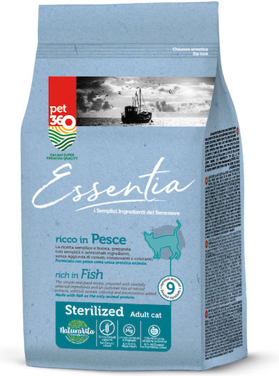 Essentia Dry Cat Food Grain-Free for Neutered Cats with Salmon Ton 0.3kg