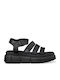 Women's Flat Sandals Flatforms Black