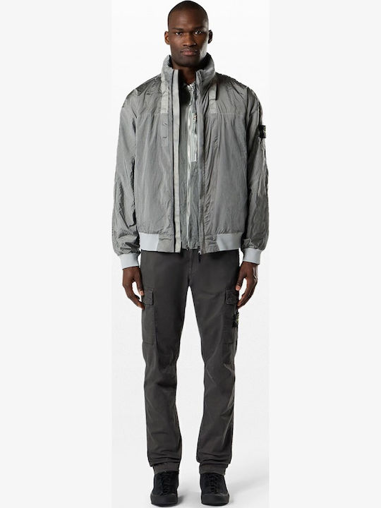 Stone Island Παντελόνι Cargo Tapered Γκρι