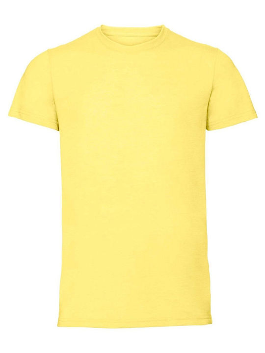 Russell Europe Herren-Werbe-T-Shirt Żółty