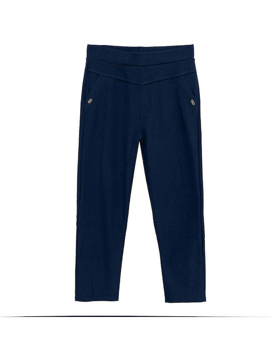 Ansin Damen Stoffhose Blau