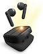 SBS Solar Twin Kobo Earbud Bluetooth Handsfree Ακουστικά με Θήκη Φόρτισης Μαύρα