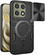 Husă Motorola Edge 70 Pro Set Protecție Cameră Inel Magnetic Sticker Camguard Pro Negru