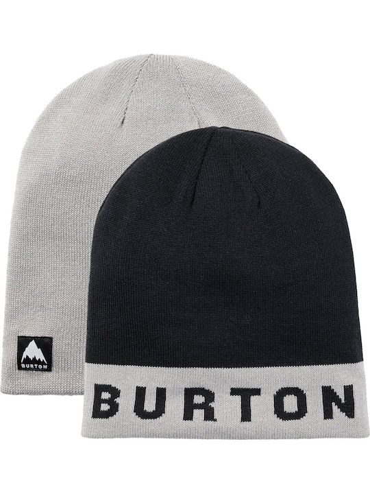 'billboard' Beanie Ανδρικός Reversible Σκούφος Πλεκτός σε Μαύρο χρώμα