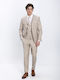 Herrenanzug mit Weste mit Schlanke Passform Beige Hell