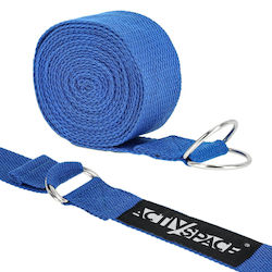 Durable Yoga Strap 300x3.8cm Blue