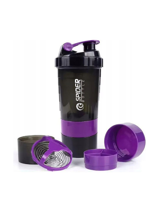 ecarla Shaker Πρωτεΐνης 500ml Πλαστικό Μωβ