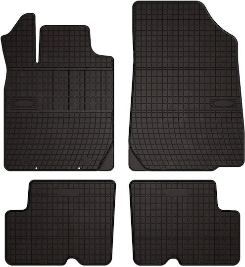Rubber Car Mats Dacia Sandero I Hatchback Stepway 2008-2013 Black Fitted