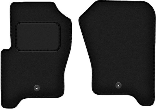 Front Car Mats Land Rover Discovery Iii Suv 7-seater 2004-2009 Black