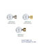 Import Hellas No.9 Curtain Wood End Gold