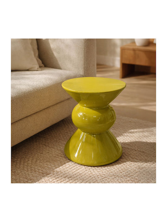 Round Side Table Vivid Lime W33xD33xH40cm